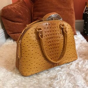 Light brown purse w/ gold detailing